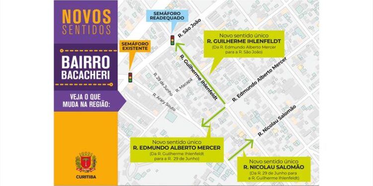 Bairro de Curitiba ganha novo binário a partir de hoje