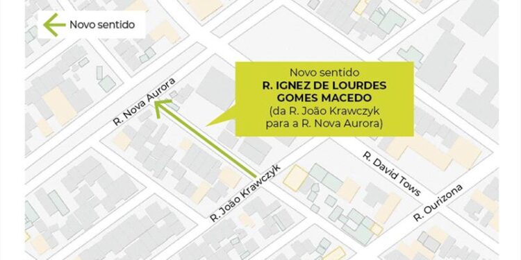 Atenção, motorista: Rua no Sítio Cercado terá sentido único a partir desta segunda-feira