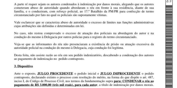 Indivíduo que acusou no Facebook PMs de pegar dinheiro de apreensão é condenado a pagar R$ 6 mil de danos morais