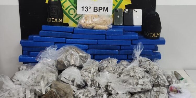 ROTAM apreende quase 80 quilos de drogas em Curitiba
