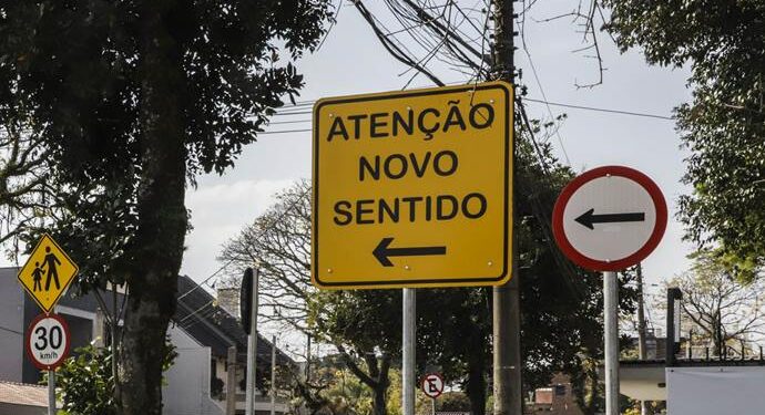 Rua de Curitiba, no bairro Pilarzinho, terá alteração de sentido a partir desta terça-feira