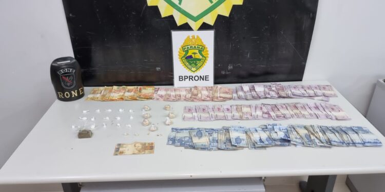 RONE detém traficante e apreende crack, cocaína e maconha no Prado Velho