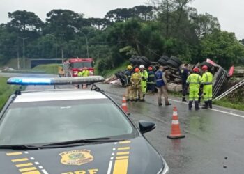 Motorista de carreta que morreu em tombamento na RMC é identificado