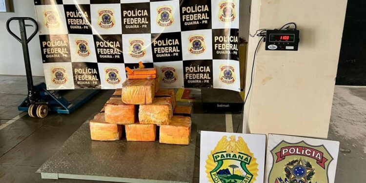 Policiais militares do Batalhão de Fronteira apreendem 110 kg de maconha
