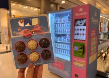 Novidade! Confeitaria curitibana investe em vending machine de brigadeiros