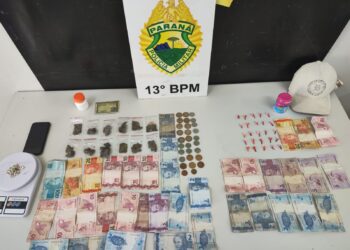 Indivíduo que traficava drogas tenta fugir da PM, mas acaba detido