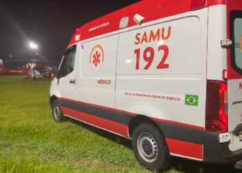 Equipes do BPMOA e Samu voluntariamente decolam no escuro para socorrer bebê de 11 meses