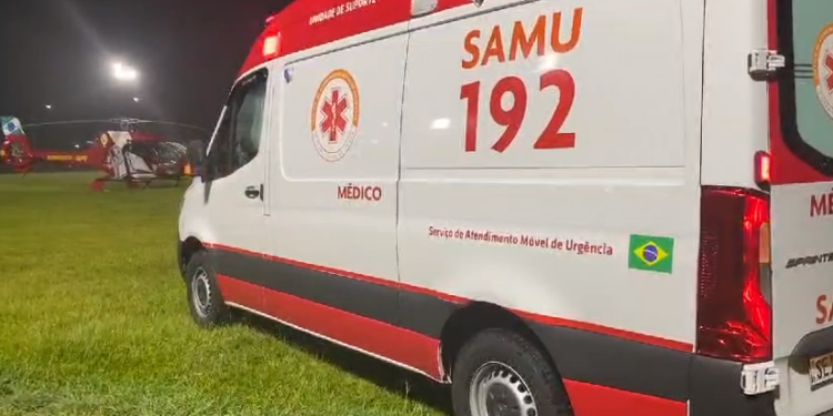 Equipes do BPMOA e Samu voluntariamente decolam no escuro para socorrer bebê de 11 meses
