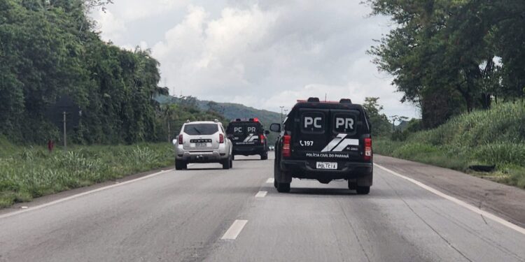 PCPR prende em flagrante sete envolvidos em furto de cargas em Morretes