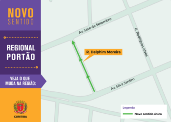 Em Curitiba, rua do bairro Seminário passa a ter sentido único a partir desta quinta-feira