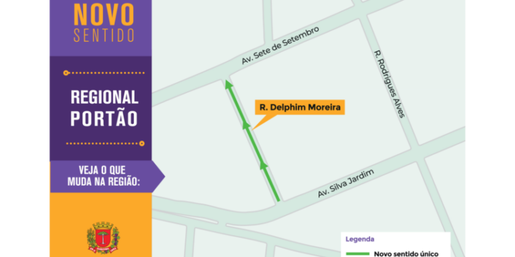 Em Curitiba, rua do bairro Seminário passa a ter sentido único a partir desta quinta-feira