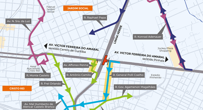 Por segurança, trecho da Victor Ferreira de Amaral será interditado