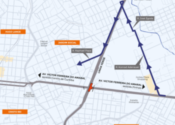 Veja orientações de trânsito e opções de desvios durante o bloqueio da Victor Ferreira do Amaral, em Curitiba