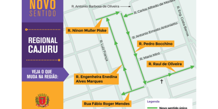 Seis ruas de Curitiba terão mudança de sentido para segurança no entorno de escola