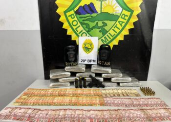 ROTAM apreende pistola, munições e droga no Cajuru