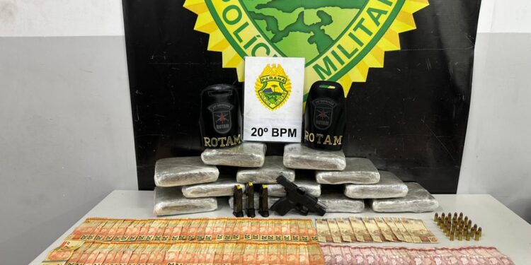 ROTAM apreende pistola, munições e droga no Cajuru