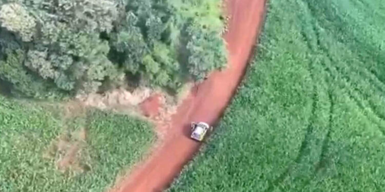 Helicóptero do Projeto Falcão ajuda a localizar criminoso preso pela PM na BR-369