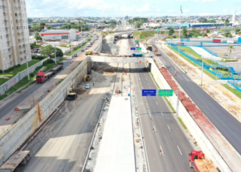 Avanço nas obras da Linha Verde em Curitiba provoca nova alteração no trânsito da região do Trevo do Atuba