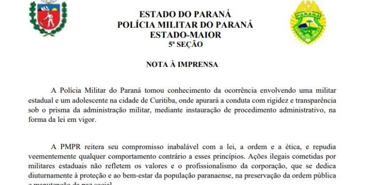 PM abre inquérito para apurar tapa de policial em adolescente