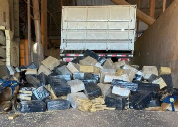 PRF apreende quase 6 toneladas de maconha em meio a carga de soja