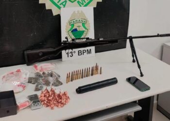 PM prende foragido e apreende drogas e fuzil no Osternack