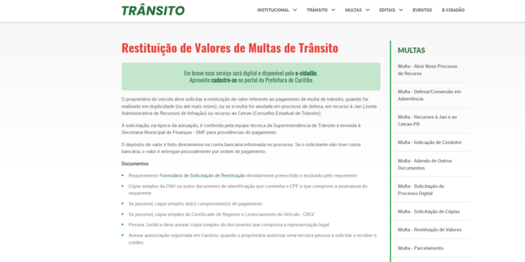 Manutenção deixa 17 serviços digitais da Prefeitura de Curitiba fora do ar na terça