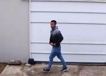 Câmera flagra ação de ladrão de residência em São José dos Pinhais