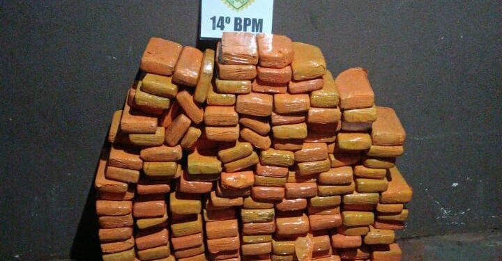 Polícia Militar apreende 90 Kg de maconha