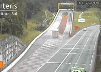 Área de escape salva mais vidas na BR-376 em Guaratuba