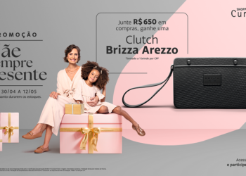 No Dia das Mães, Shopping Curitiba presenteia clientes com clutch da Arezzo
