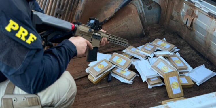 PRF apreende fuzil e pasta base para produção de cocaína no Paraná