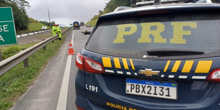 Motociclista morre em colisão com caminhão na BR-277, no litoral paranaense