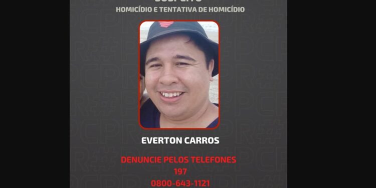 Divisão de Homicídios divulga foto de foragido por homicídio tentado e consumado ocorrido em Curitiba