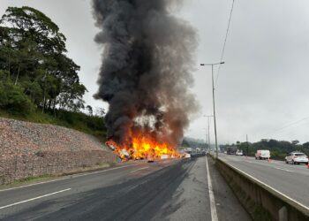 Colisão envolvendo carretas e carro termina em tragédia, na BR-376