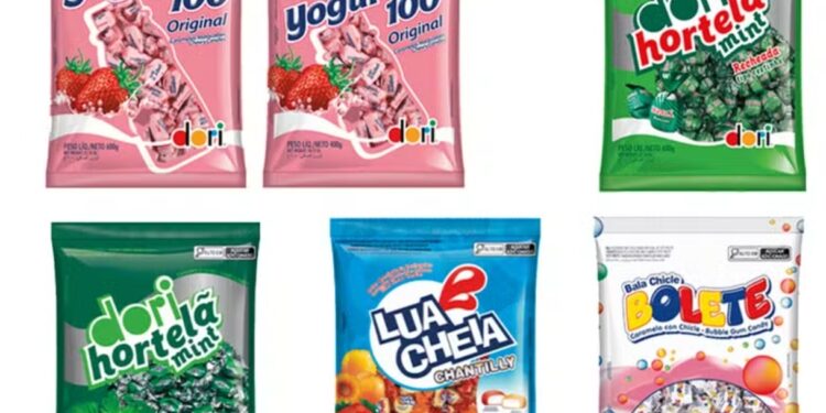 Dori anuncia recolhimento de balas por “potencial risco de contaminação com Salmonella muenchen”