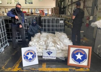 Receita Federal apreende no Porto de Paranaguá carregamento de cocaína que iria para a Espanha