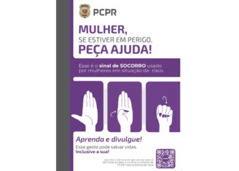 PCPR inicia ação para combater violência contra mulher com divulgação de sinal de socorro
