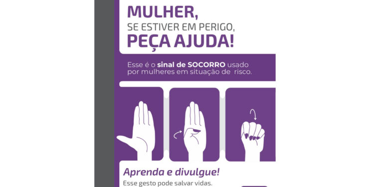 PCPR inicia ação para combater violência contra mulher com divulgação de sinal de socorro