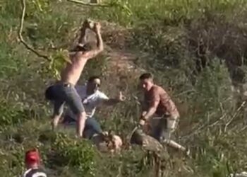 Briga é registrada em evento de motocross na região metropolitana de Curitiba, veja o vídeo