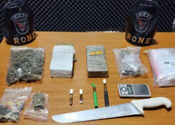 RONE apreende drogas e detém indivíduo em Quatro Barras