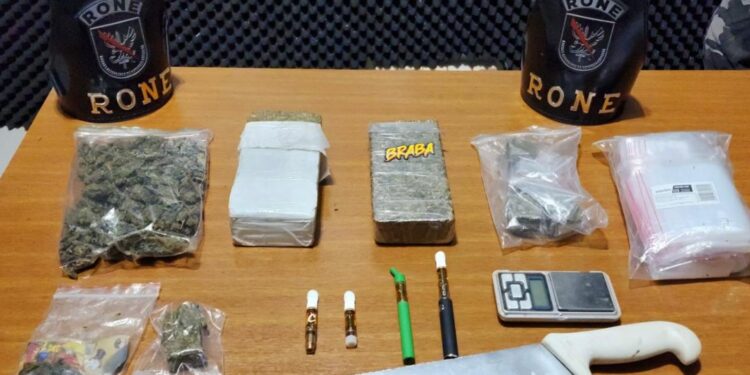 RONE apreende drogas e detém indivíduo em Quatro Barras