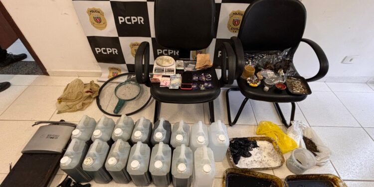 Polícia flagra indivíduo preparando base para confecção de brigadeiro de maconha, em Pinhais 