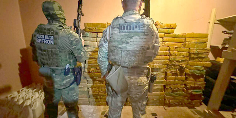 Com 326 toneladas, Paraná lidera apreensão de drogas no Brasil em 2024