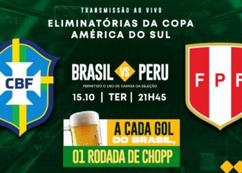 Bar oferece rodada de chopp a cada gol do Brasil no dia 15