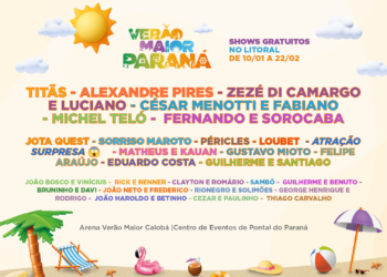 Titãs, Michel Teló, Sorriso Maroto e muito mais: Verão Maior Paraná terá 33 shows gratuitos