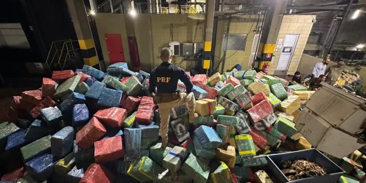 PRF apreende carregamento de quase 20 toneladas de maconha que seria entregue em Curitiba