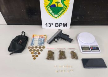 Polícia Militar recebe denúncia e detém indivíduo com maconha, crack e simulacro de pistola