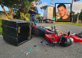 Motoboy que colidiu em caminhão na CIC morre no hospital