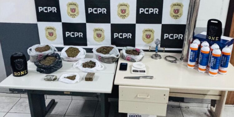 RONE prende casal e encontra drogas em residência em Colombo