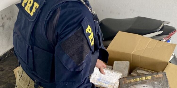 PRF apreende carregamento com mais de 200 quilos de cocaína no Paraná